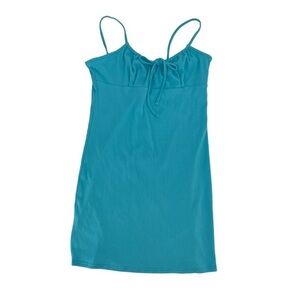 NWT Primark Women’s Teal Keyhole Spaghetti Strap Mini Dress Size 12